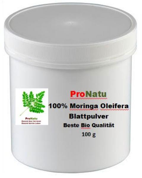 ProNatu 100% Moringa Oleifera Blattpuder (Beste Qualität)